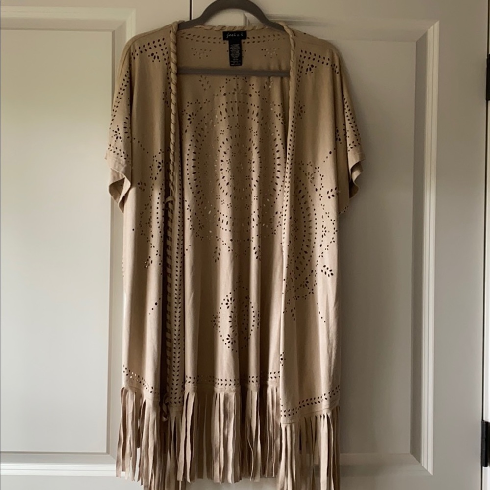 Super fun kimono with fringe